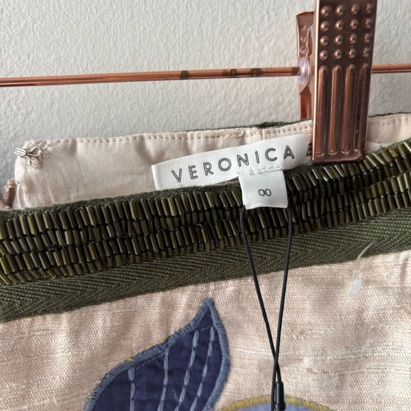 VERONICA BEARD Inga Embroidered Mini Skirt Sz 00 NWT - Picture 7 of 7